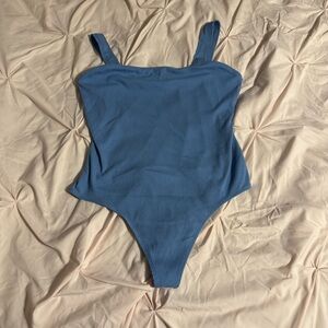 American Eagle Outfitters Blue Ribbed Top